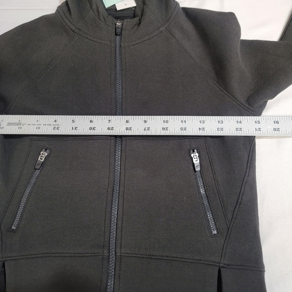 DSG Girls/youth Size XS (6-7) Sports Fleece Full Zip In Pure Black - Picture 3 of 9